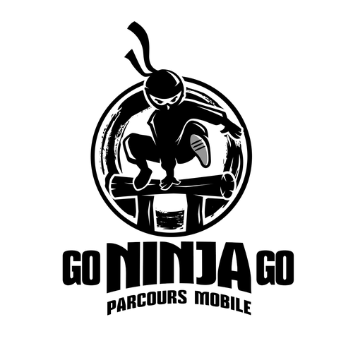 Create a ninja warrior logo for kids Design by Mouser®