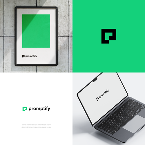 Modern, Simple and Sleek Logo for Promptify.com Design by mr.giraffe.design