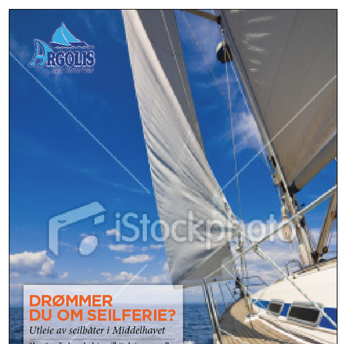Argolis needs a new Yacht Charter fullpage add Design by dejan.koki