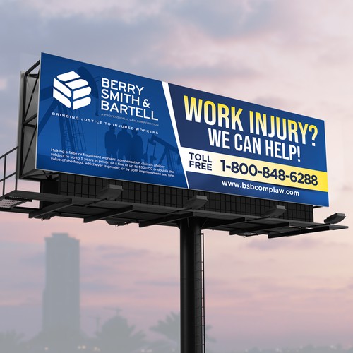 Law Firm Billboard Design by SoftSkills