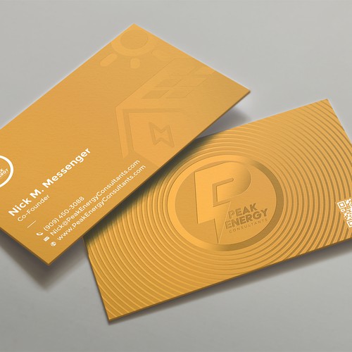 Modern Business Card Design for Electric Energy and Solar Company Design by kaylee CK