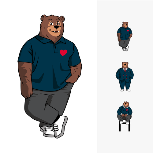 Yeah I know, another Bear design. But Let's make this one is special with Love. Design por do'ane simbok