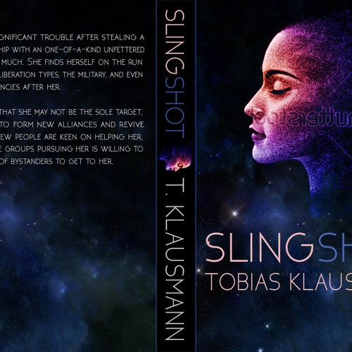 Book cover for SF novel "Slingshot" Design por LSDdesign