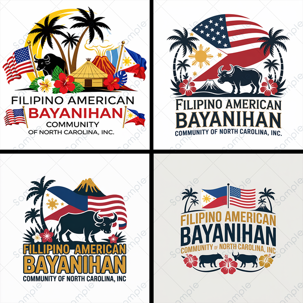 logo design for Filipino American Bayanihan Community of NC , Inc