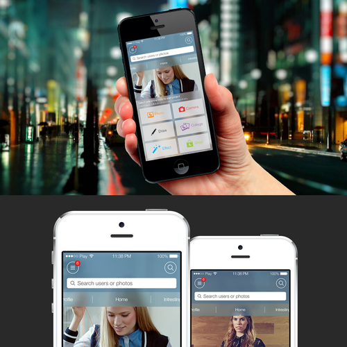 Award winning design for best in class mobile app PicsArt Design by Martin Zagawa