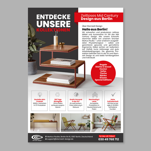 A4 Printanzeige - Sternzeit Design Möbel Design by fastdesign86