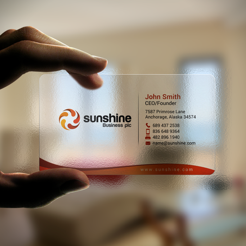 Sunshine | Business card contest