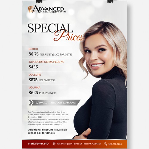 Botox and Filler Injectable Sale Add Design by rendydjox