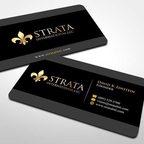 1st Project - Strata International, LLC - New Business Card Diseño de Umair Baloch