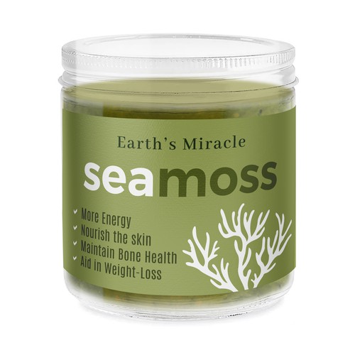 MarsiDesignさんのDesign a Label for our Sea Moss Gel Productデザイン