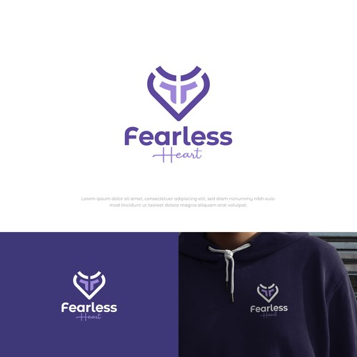 Fearless Heart Logo Contest Design by Half-Tone™