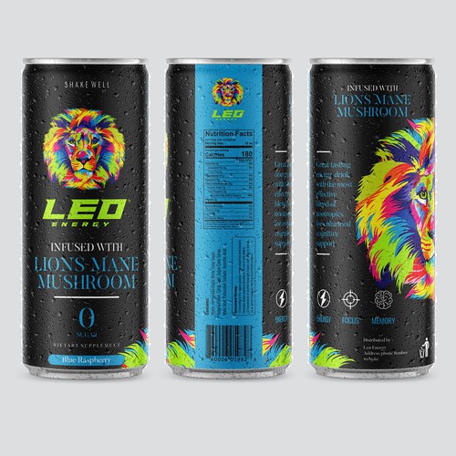 Energy Drink Label Design Design by atensebling