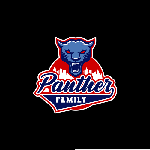 Basketball Logo for Team 'Panther Family' - Your Winning Logo Featured on Major Sports Network-ontwerp door crapit