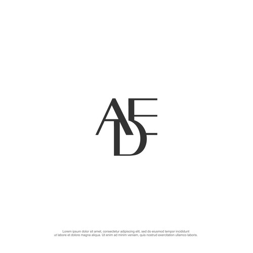 Family Initials Monogram, with an elegant, modern, luxurious take Design by kanti