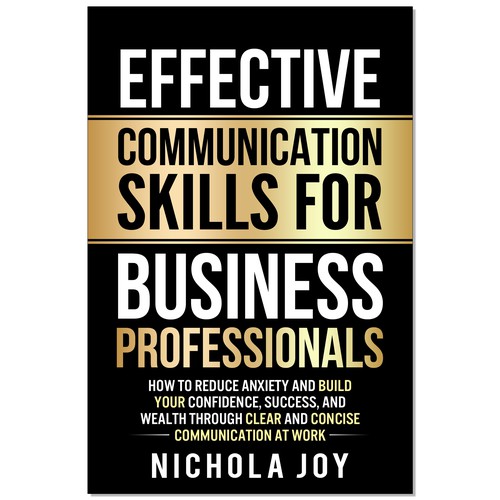 Design a book cover targeting  business professionals that want to enhance communication skills. Design by Ramarao V Katteboina