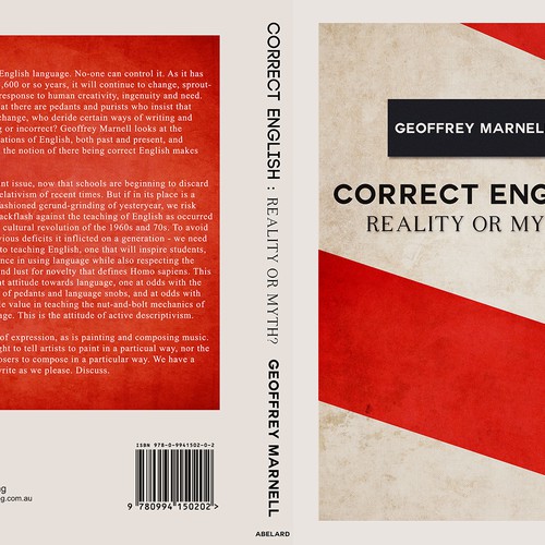Create an attractive cover for a paperback book about language Design by huraioana
