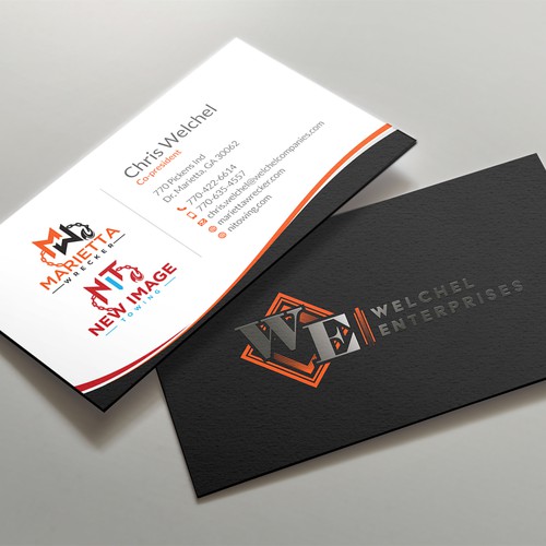 Powerful business card for large towing enterprise Design by kaylee CK