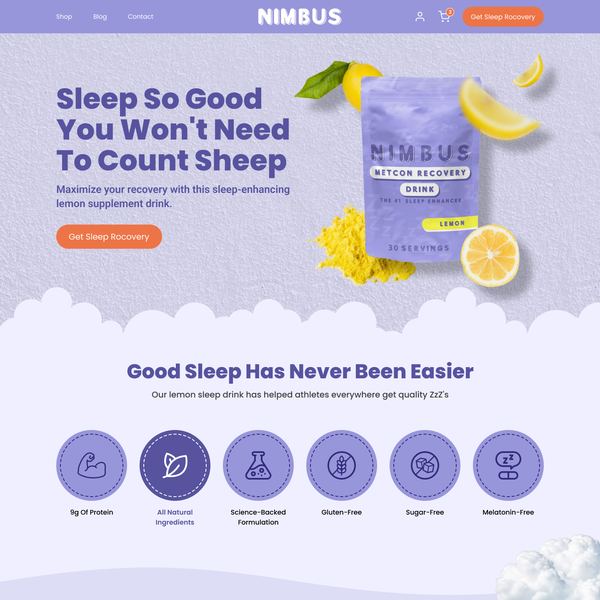 fun web design for supplement company