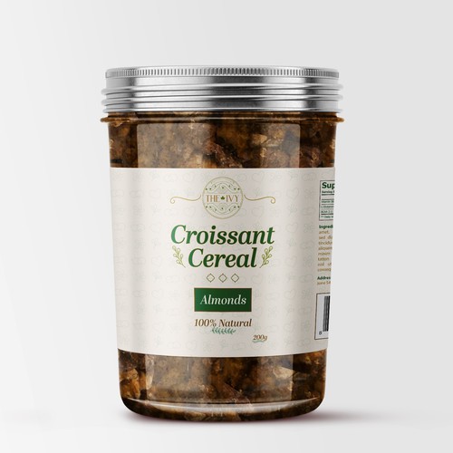 label designs for food (tiny croissant) Design by Duke™