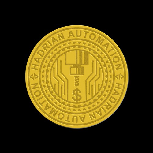 Commemorating coin for Hadrian Automation series A closure Design by MADE K