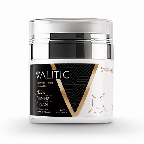 Neck firming cream - expensive look Design by ....Comartstudios™