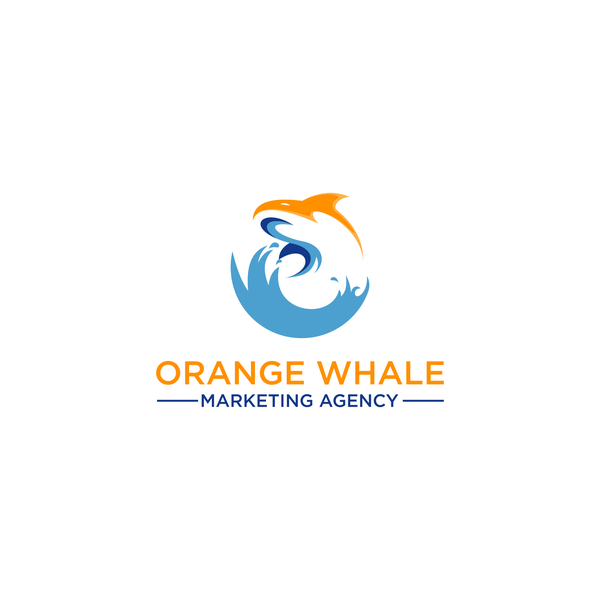 Design by gopestengah titled "Orange Whale Marketing Agency"