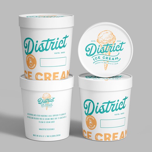 'Cool' NEW Ice Cream Pint design Diseño de CUPEDIUM