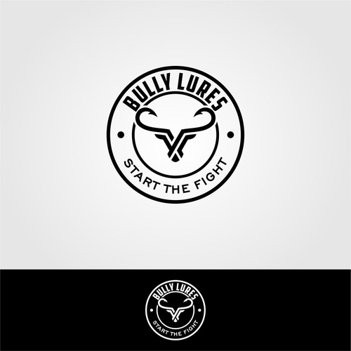 When Bulls and Lures Collide Logo Design-ontwerp door VX_Arts