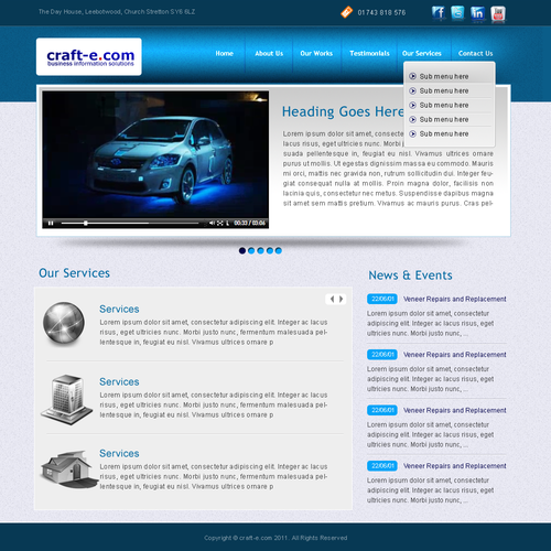 Create the next website design for craft-e.com ltd Design por DesignerDaddy