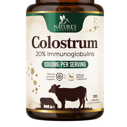 Powerful, Colostrum Design Needed for Nature's Nutrition Design by UnderTheSea™