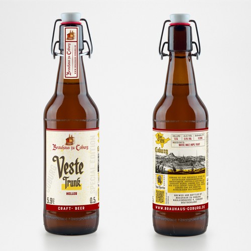 A beer label as symbol of the city of Coburg (Germany) / Wahrzeichen für Coburg! Design by Wooden Horse