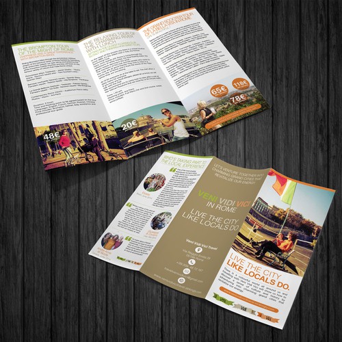 Let's venture togheter to create a charming brochure about the MIGHT OF ROME. Are you a REaL roman? Design by shoosh75
