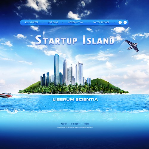 Landing Page Design for Startup Island Design by Mithum