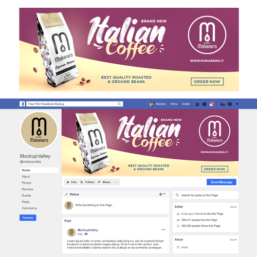 Proposta di design per un contest della categoria Pagina di social media realizzata da sisylpriscillia