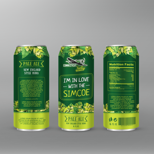 Design a can wrap for our Brewing Company's newest beer! Réalisé par maxgraphic