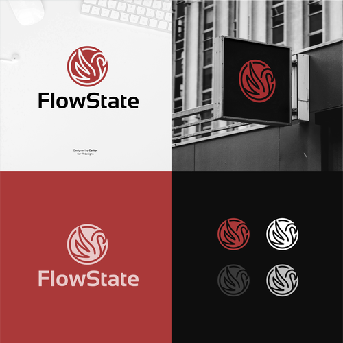 Flow State logo Design by casign