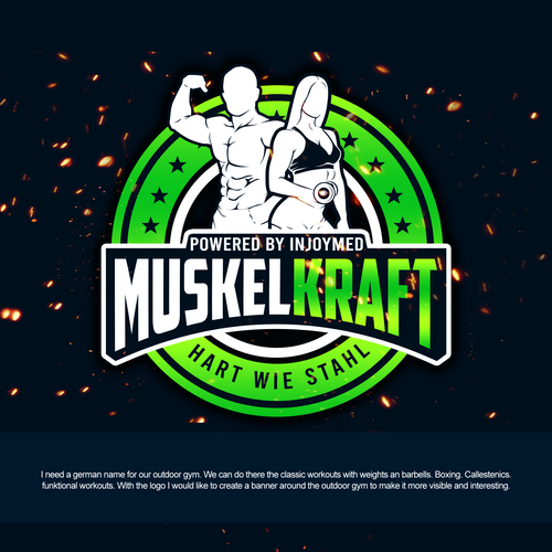 Design di Create a logo for cool outdoor Gym in the „golden age Bodybuilding times“ style. di Grapìkal