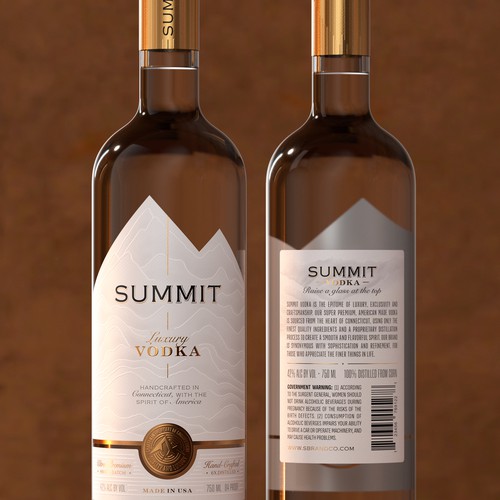 Luxury Vodka label/packaging Design by Renata_Costa