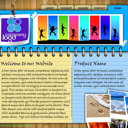 1-3 Page Website Template Design von jimerlu