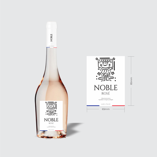 Rose Wine Label Design by nowgrid