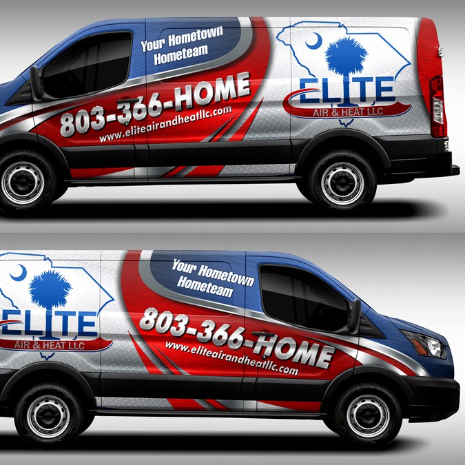 Vehicle Wrap for new HVAC company in SC | Car, truck or van wrap contest