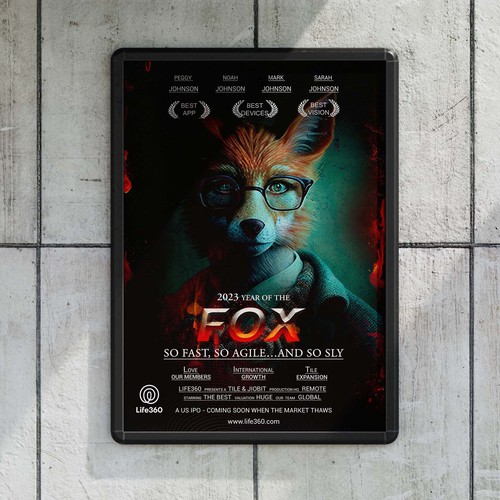 Design di Life360 2023 Year of the Fox Poster di CREATIVE ARTIFLEX