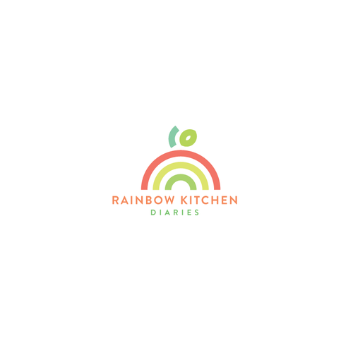 Create An Elegant Rainbow Based Logo For New Food Blog Logo