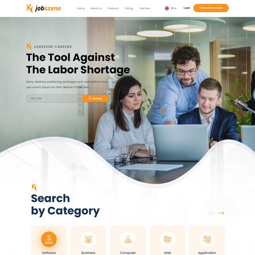 Web page design contest entry by DesignMH