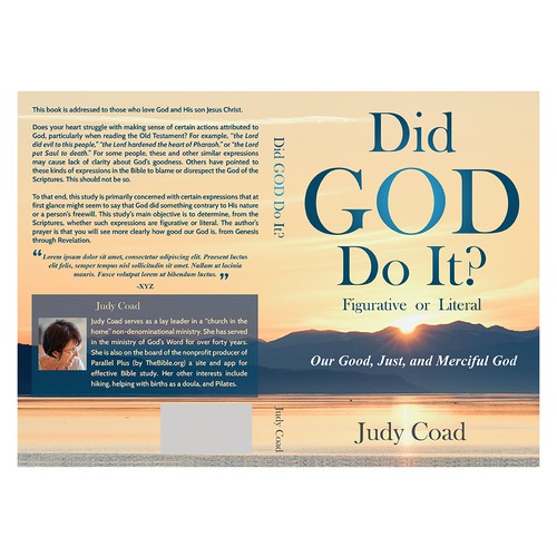 Design book cover and e-book cover  for book showing the goodness of God Design by DezignManiac