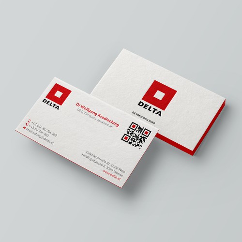 Diseño de DELTA Business Card Relaunch de Design"Glory"