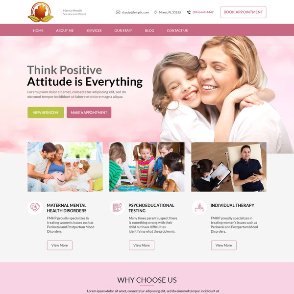 Child Care website design template