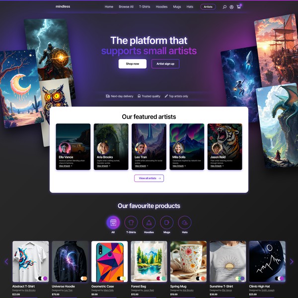 Creative Platform for Artists
