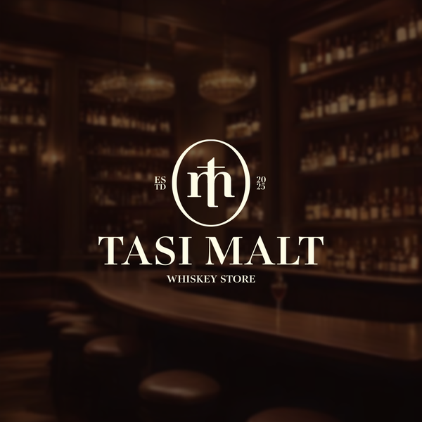 Vintage and modern logo for whiskey company