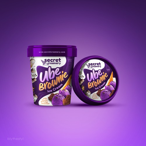 Ice Cream Packaging for Ube Ice Cream Design por marketingmaster